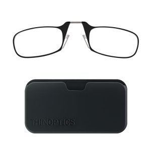 ThinOptics Black Pod/Black Glasses +1.00