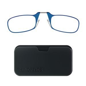 ThinOptics Black Pod/Blue Glasses +1.00