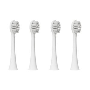 Lucent Prism Sonic Toothbrush Replacement Heads, 4 Pack, White
