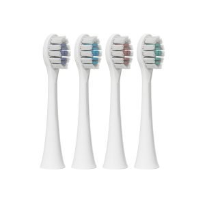 Lucent Prism Sonic Toothbrush Replacement Heads, 4 Pack, Multicolour