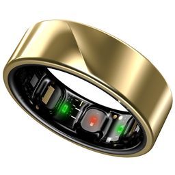 LUNA Ring - Worlds Most Precise Smart Ring with up to 6 Days Battery - Size 10 - Sunlit Gold