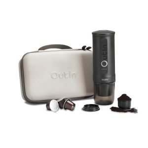 Outin Nano Portable Espresso Machine with Travel Case - Space Grey
