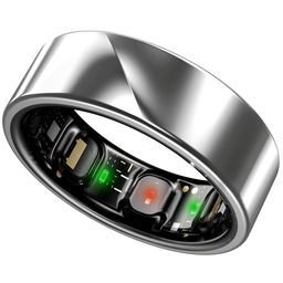 LUNA Ring - Worlds Most Precise Smart Ring with up to 6 Days Battery - Size 10 - Stardust Silver