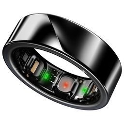 LUNA Ring - Worlds Most Precise Smart Ring with up to 6 Days Battery - Size 10 - Midnight Black